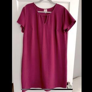 Wine Knee-Length Dress